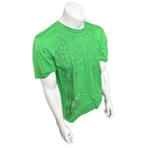 Anvil Men's The Green Generation Tree Green Short Sleeve Shirt Size Large